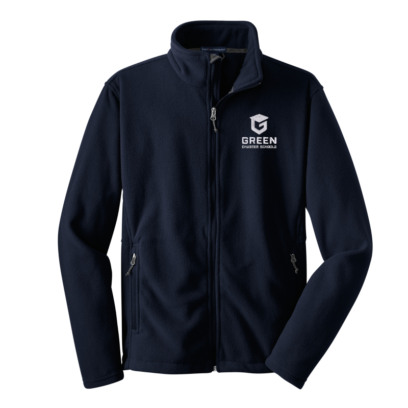 Navy Fleece Adult Jacket