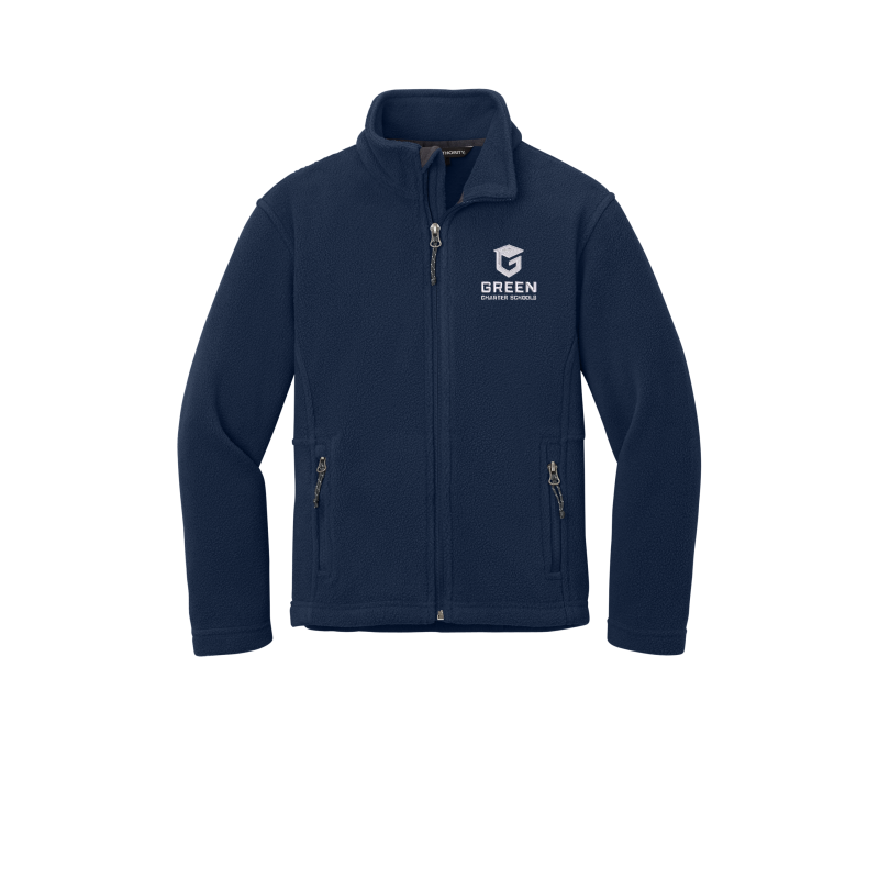 Navy Fleece Youth Jacket