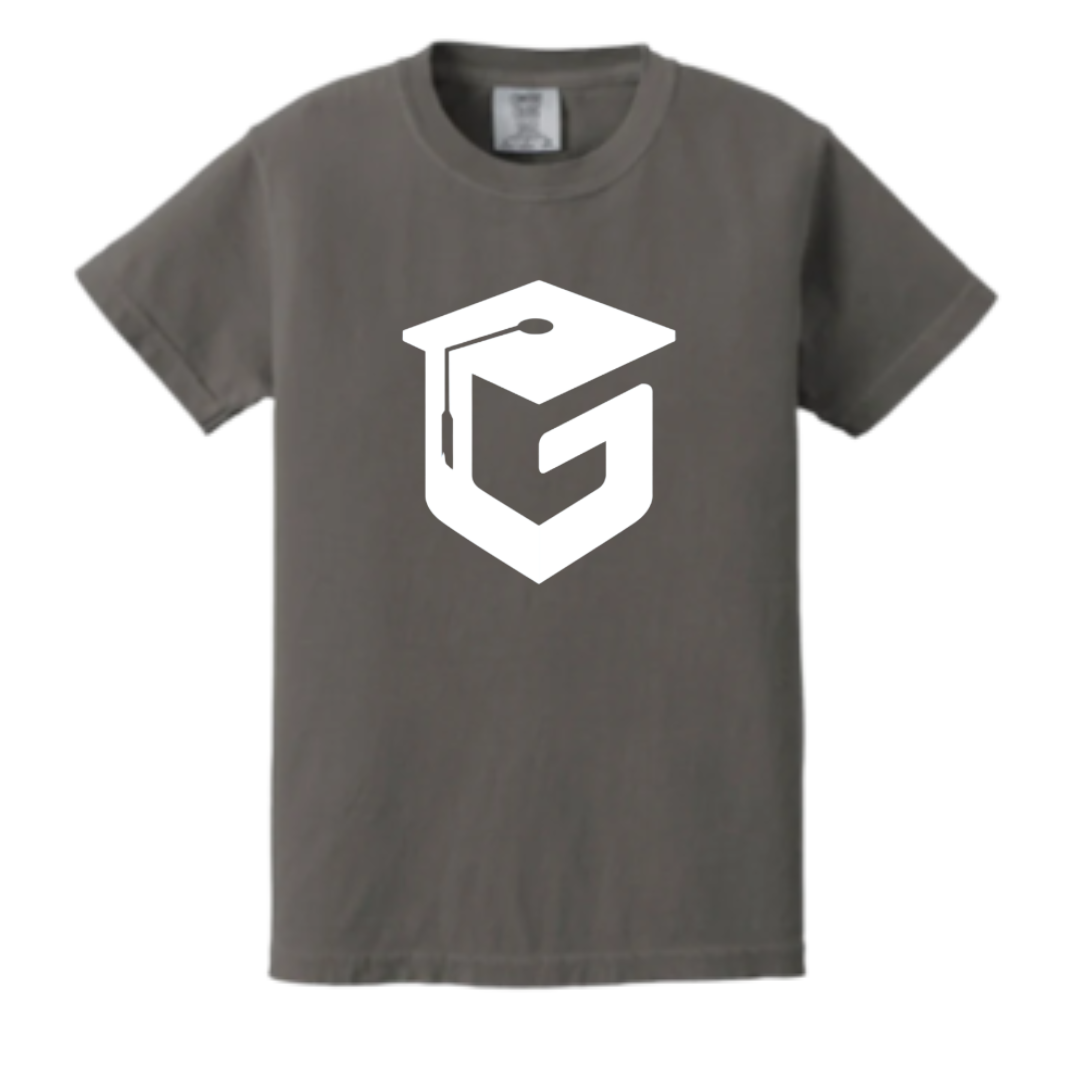 Comfort Colors GREEN Front Chest Logo Youth Tshirt