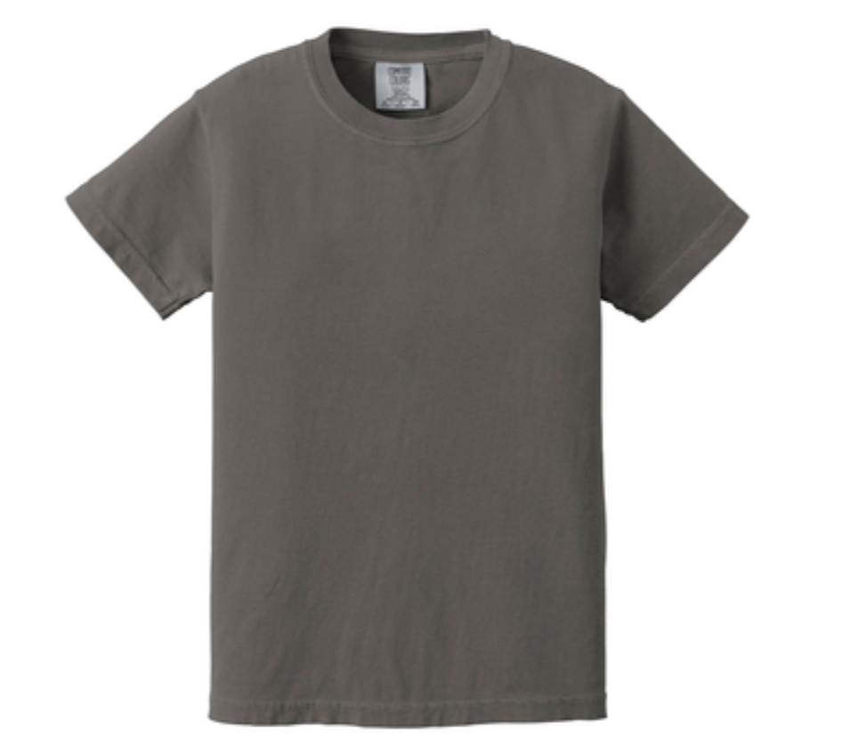 Comfort Colors GREEN Front Chest Logo Youth Tshirt