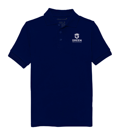 Youth Short Sleeve Interlock Polo SOLD IN PERSON AT GREENVILLE ELEMENTARY ONLY