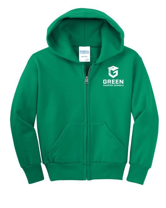 Full Zip Youth Hooded Sweatshirt - SOLD IN PERSON ONLY @ SIMPSONVILLE CAMPUS