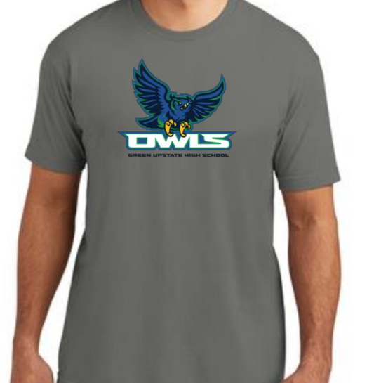 GUHS Full Athletic Owls Logo Adult Short Sleeve T-shirt - SOLD IN PERSON ONLY @ GUHS CAMPUS